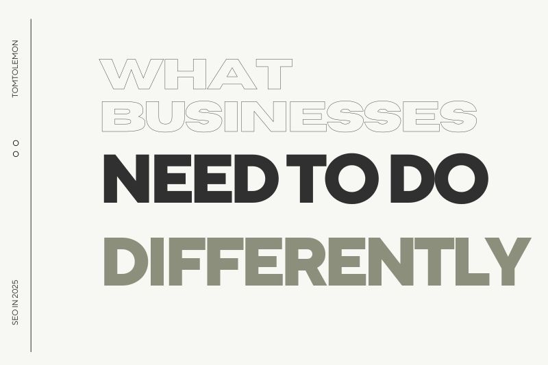 SEO in 2025: What Businesses Need to Do Differently : Tomto Lemon