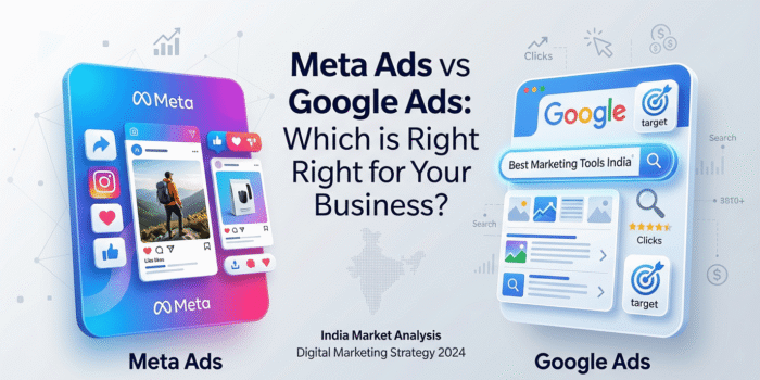 Meta Ads vs Google Ads — which is right for your business in India — guide by Tomto Lemon